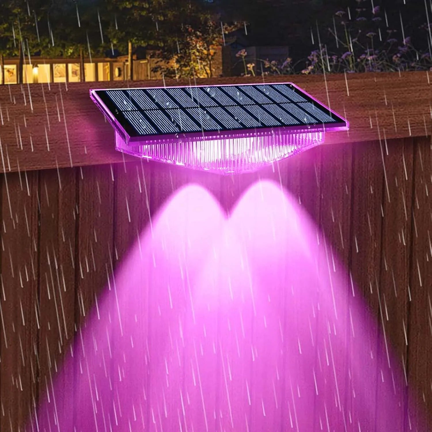 Lumière Solaire Clôture RGB IP65 Couleurs Changeantes Lot de 4