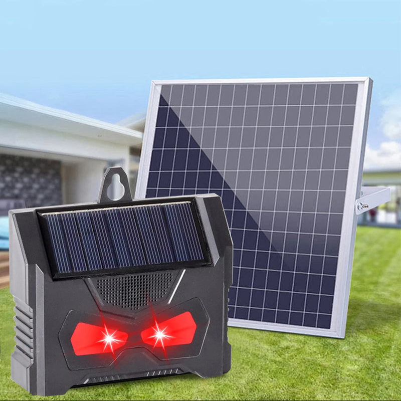 Répulsif Solaire Ultrason Anti-Cerfs LED Jardin et Poulailler