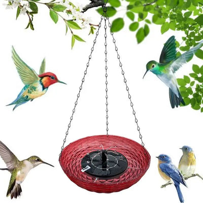 Bain d'Oiseaux Suspendu à Fontaine Solaire pour Balcon