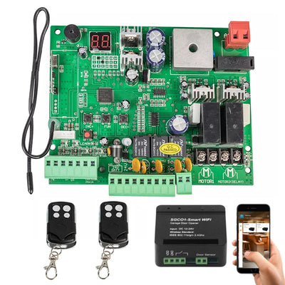 Carte de Commande Portail Battant Solaire 12V 24V