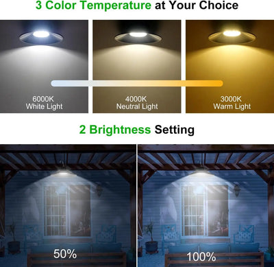 Lampe Solaire Suspendue 3 Couleurs avec Télécommande