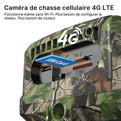 Caméra Solaire 4G Détection PIR Vision Nocturne - vue 3