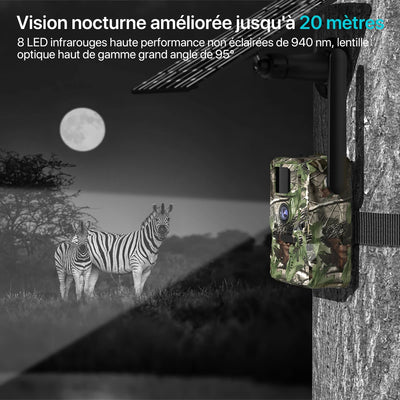 Caméra Solaire 4G Détection PIR Vision Nocturne - vue 6