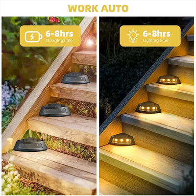 Spot Solaire Encastrable Escalier LED IP65 Étanche Extérieur