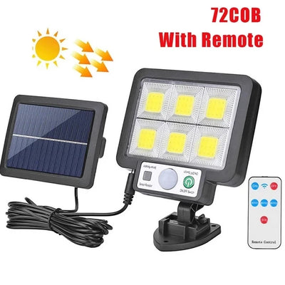 Applique Murale Solaire LED Détecteur Mouvement 3 Modes Extérieur