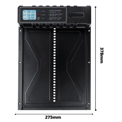 Porte Automatique de Poulailler Solaire Rideau Aluminium Recharge USB