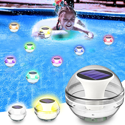 Lampe LED Solaire Flottante RVB IP65 Décoration Piscine Jacuzzi