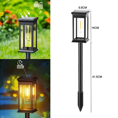Piquet Solaire Jardin Vintage Abat-Jour Coloré Intensité Réglable