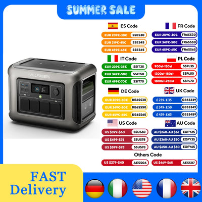 Station d'Énergie Solaire Portable 1800W 1152Wh
