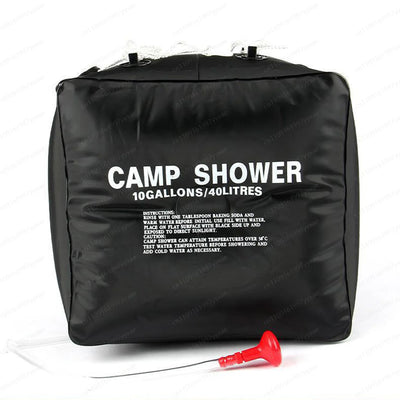 Sac de Douche Solaire 40 L Noir pour Jardin
