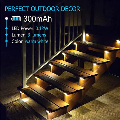Lampes Solaires de Clôture et Terrasse Multicolores, Pack Modulable, Étanche