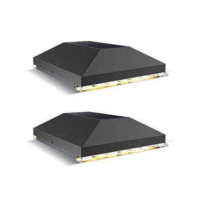 Lampe Solaire Extérieur Capuchon de Poteau Noir 4x4 Clôture