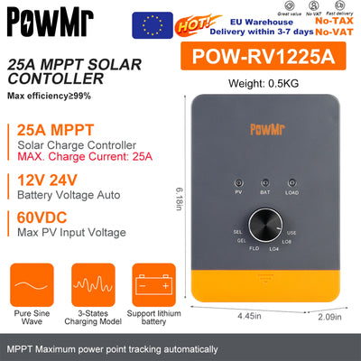 Régulateur de Charge Solaire MPPT 12V 24V - vue 8