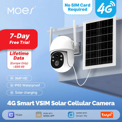 Caméra Solaire 4G Extérieure Sans Abonnement