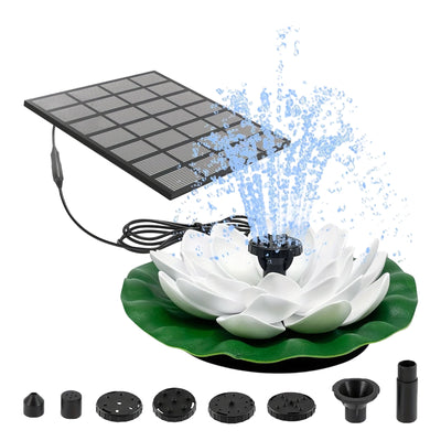 Fontaine Solaire Flottante Lotus 1,5 W à 6 Buses