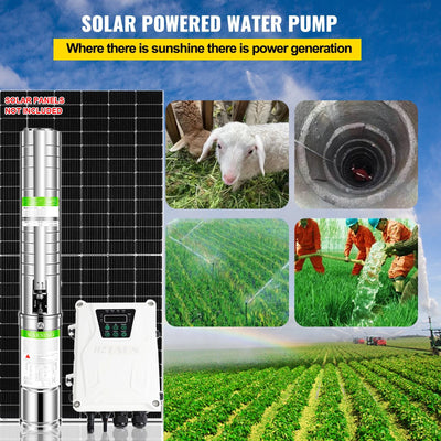 Pompe Solaire BLDC de Forage 1,5 CV Irrigation Agricole