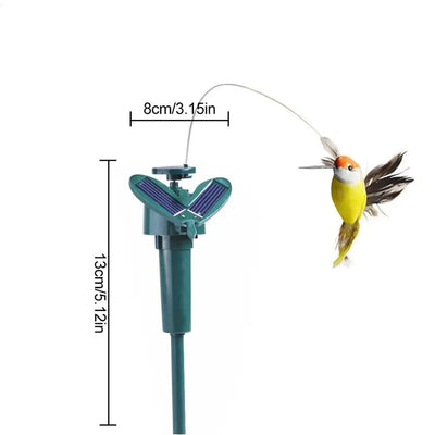 Colibri Solaire Volant Animé Décoration de Jardin
