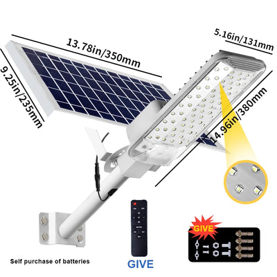 Lampadaire Solaire 6500K Crépuscule Aube Extérieur