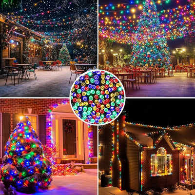 Guirlande Solaire LED Étoilée Étanche pour Fête et Noël