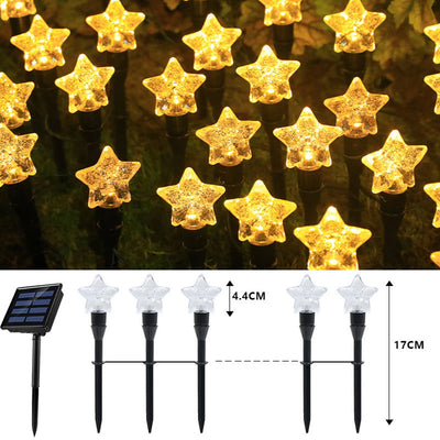 Guirlande Solaire LED Pelouse Jardin Étoile Boule Lune