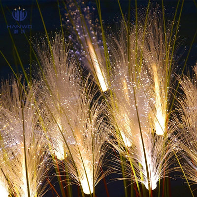 Piquet Solaire Jardin Roseau Lumineux LED Étanche