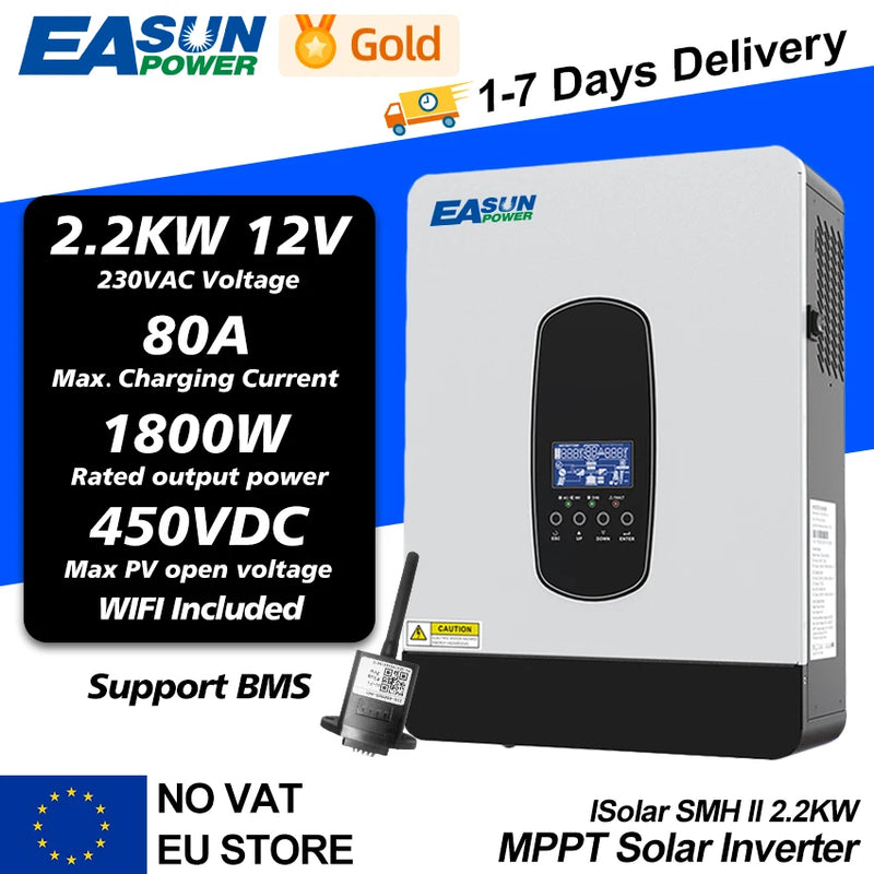 Onduleur Solaire Hybride 6,2 kW 48V Onde Pure