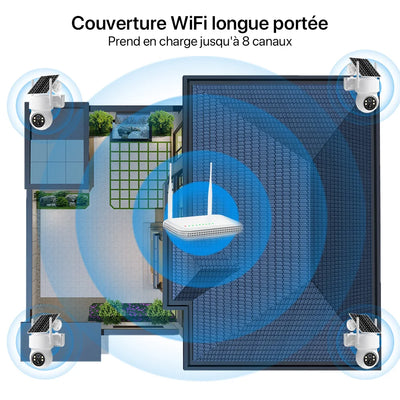 Kit 4 Caméras Solaires WiFi Extérieures - vue 3