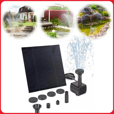 Kit Fontaine Solaire pour Petit Bassin avec Buses Interchangeables