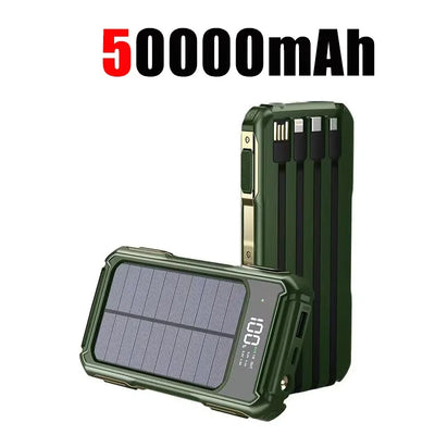Power Bank Solaire 200000mAh 4 en 1 Affichage