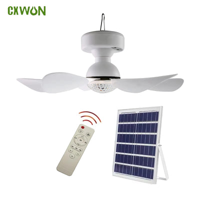 Ventilateur Solaire de Plafond avec Éclairage LED