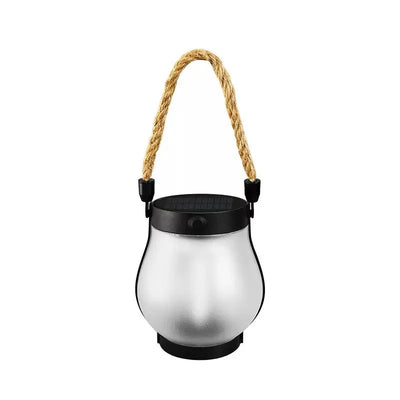 Lanterne Solaire Extérieure Effet Flamme 3D Suspendue