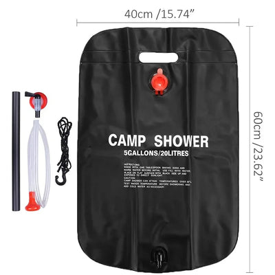 Sac de Douche Solaire Pliable 20 L Ultra Léger