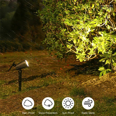 Projecteur Solaire RGB Extérieur à Planter pour Jardin, Pelouse et Allée