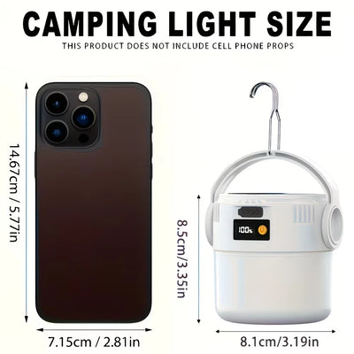 Lampe Solaire Camping Rechargeable USB Portable Étanche