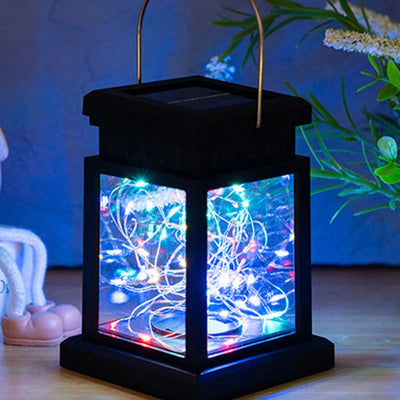 Lanterne Solaire Extérieure à Suspendre Fil Lumineux LED