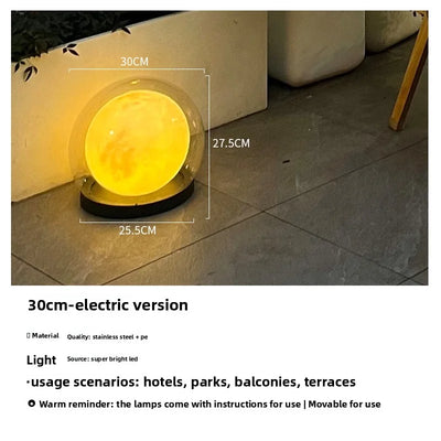 Applique Solaire Murale Lune Lumineuse de Jardin
