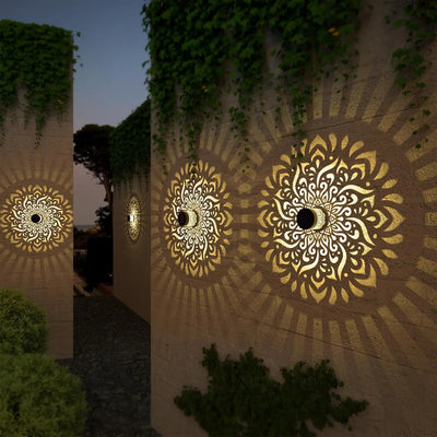 Applique Solaire Murale Extérieure LED Mandala