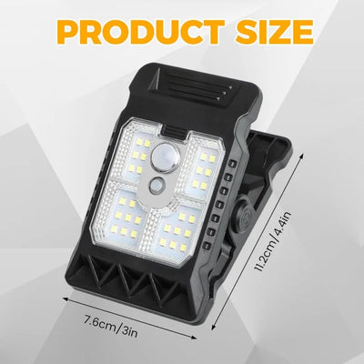 Lampe Solaire Extérieur à Clip Détecteur de Mouvement Puissante