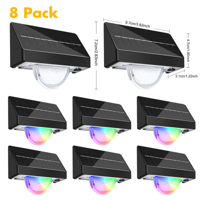 Lampe Solaire d'Escalier LED RGB Couleur Changeante Marches