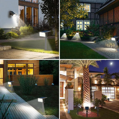 Spot Solaire 62 LED Détecteur Mouvement 3 Modes Jardin