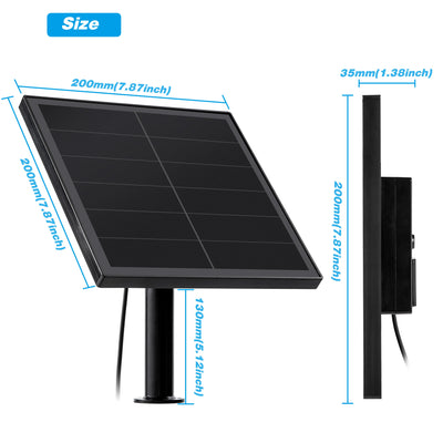 Panneau Solaire 8 W Étanche à Sortie 5V 6V 9V ou 12V