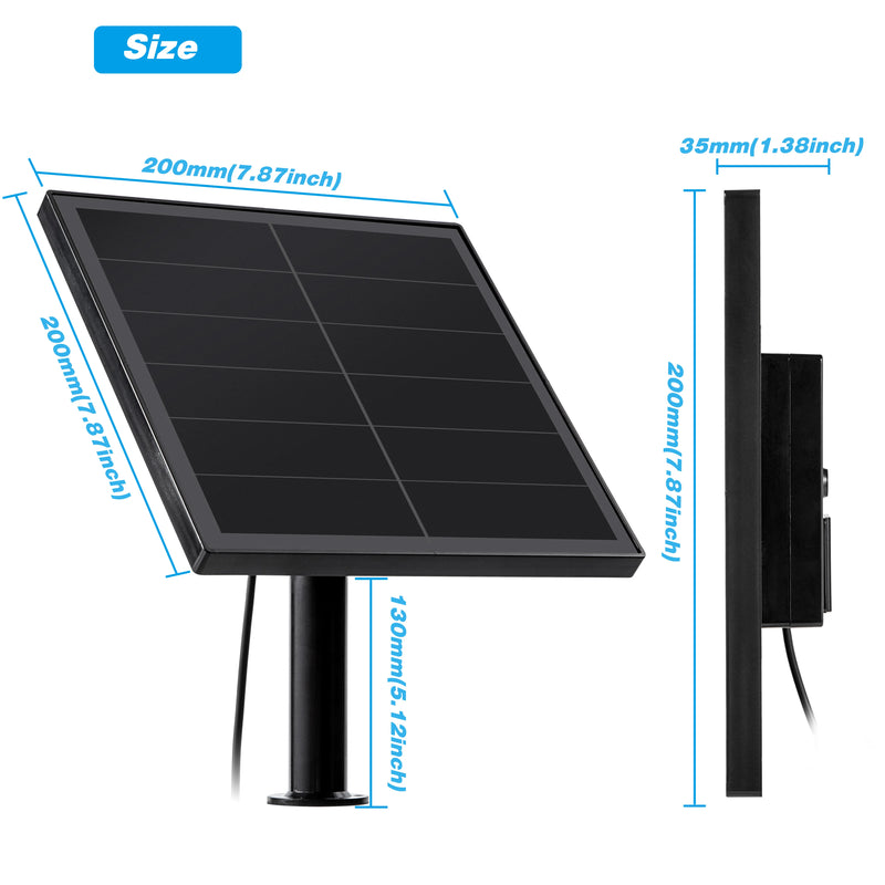 Panneau Solaire 8 W Étanche à Sortie 5V 6V 9V ou 12V