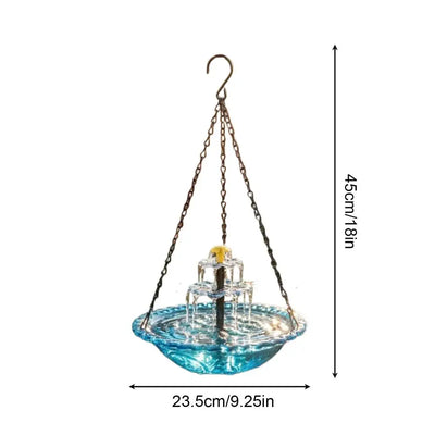 Bain d'Oiseaux Solaire Décoratif pour Jardin et Terrasse