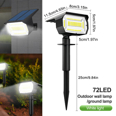 Projecteur Solaire LED Paysage 3 Modes Jardin Cour