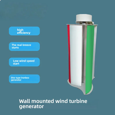 Micro Éolienne Verticale Murale à Basse Vitesse