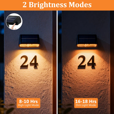 Lampe Solaire Numéro de Maison 28 LED 800lm Angle Réglable