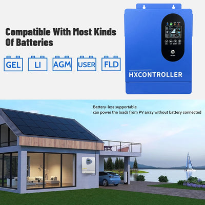 Convertisseur Solaire 3200W 24V vers 220V Pur Sinus MPPT 100A