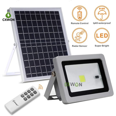 Projecteur Solaire Extérieur Détecteur de Mouvement Radar 62 LED