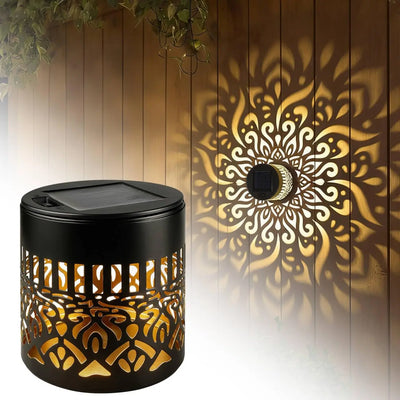 Lampe Solaire Décorative Extérieur Projection Diamant Murale