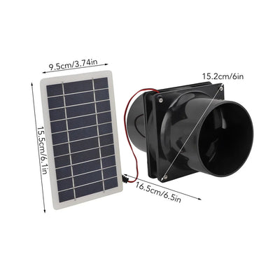 Extracteur Solaire 10W pour Serre et Poulailler